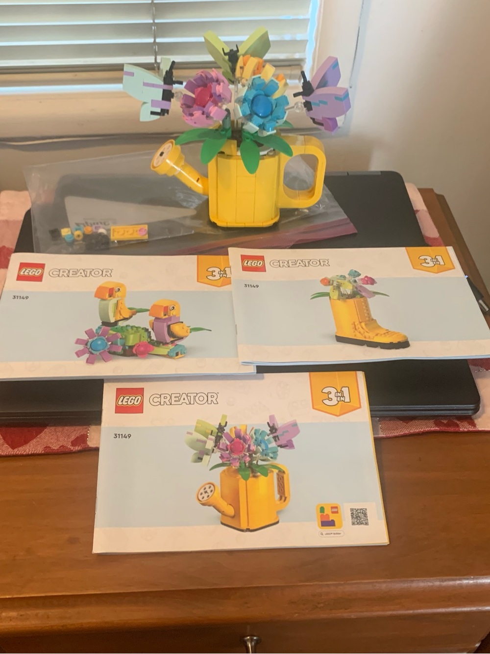 Lego Yellow Watering Can Bouquet Build